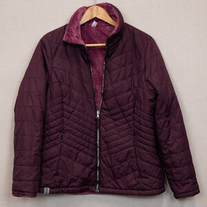 Free Country reversible fleece puffer purple jacket-M